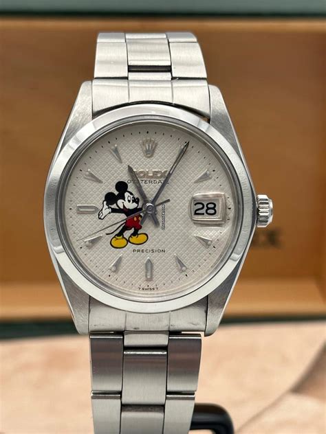 rolex topolino valore|Rolex Oyster Date Precision Mickey mouse Dial .